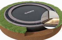 North Inground Trampoline + Safety Net North Trampoline EU