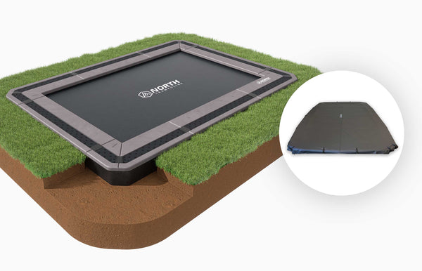 NORTH INGROUND TRAMPOLINE + Safety Net