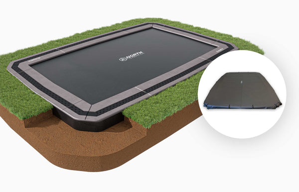 NORTH INGROUND TRAMPOLINE + Safety Net
