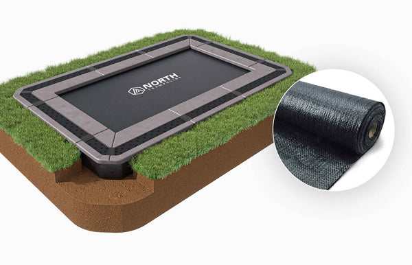 NORTH INGROUND TRAMPOLINE + Safety Net