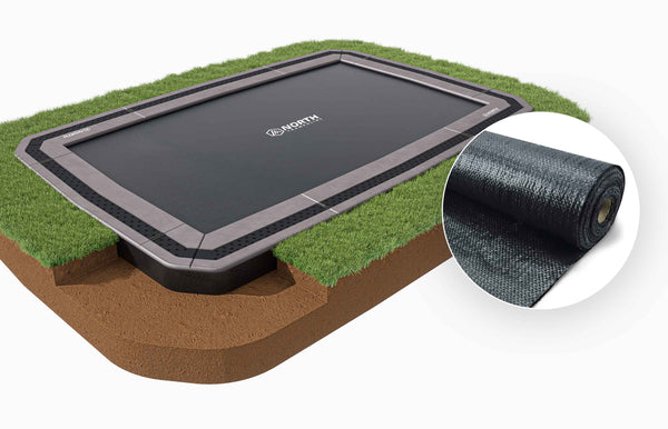 NORTH INGROUND TRAMPOLINE + Safety Net