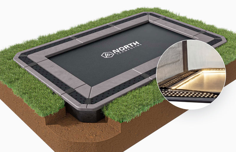 North Inground Trampoline + Safety Net