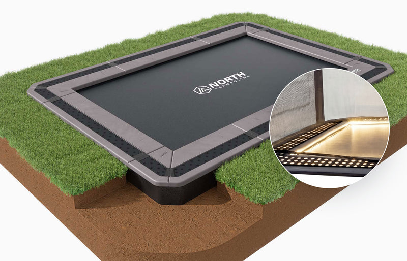 North Inground Trampoline + Safety Net