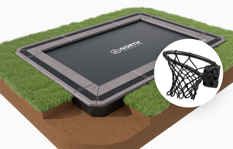 North Inground Trampoline + Safety Net