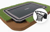 Rectangular | 15ft x 10ft Trampoline + Basketball Hoop